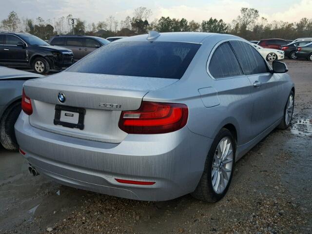 WBA1F5C51EV246490 - 2014 BMW 228 I SILVER photo 4