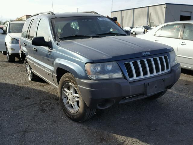 1J4GW48S24C243821 - 2004 JEEP GRAND CHER BLUE photo 1