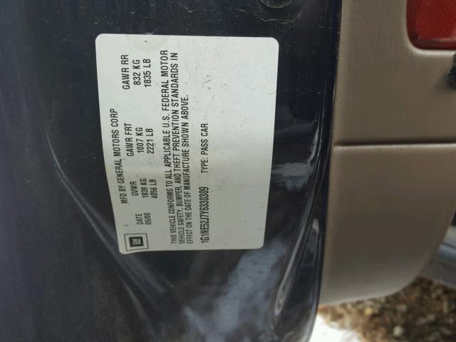 1G1NE52J7Y6330309 - 2000 CHEVROLET MALIBU LS 蓝色 照片 10