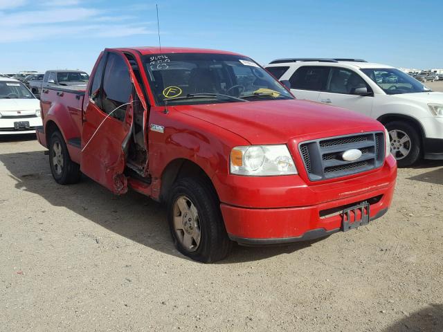 1FTRF02296KB03287 - 2006 FORD F150 RED photo 1