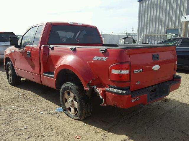 1FTRF02296KB03287 - 2006 FORD F150 RED photo 3