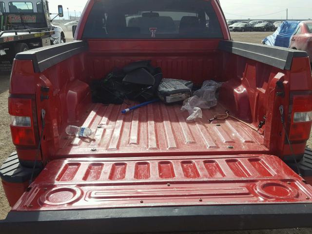 1FTRF02296KB03287 - 2006 FORD F150 RED photo 6