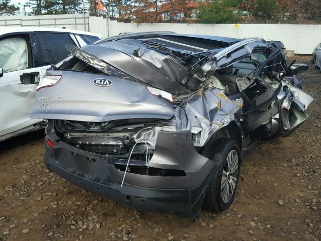 KNDPCCAC1F7691538 - 2015 KIA SPORTAGE E SILVER photo 4