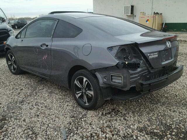 2HGFG3B89EH517649 - 2014 HONDA CIVIC EX GRAY photo 3