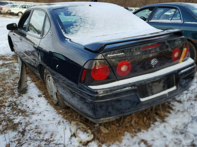 2G1WF52E849428787 - 2004 CHEVROLET IMPALA BLACK photo 3