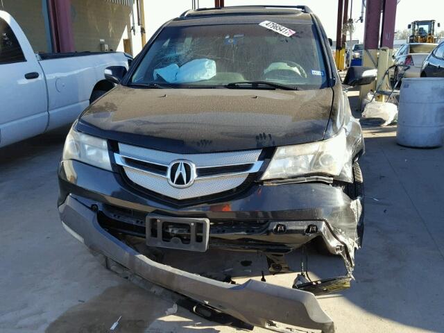 2HNYD28328H512832 - 2008 ACURA MDX TECHNO BLACK photo 9