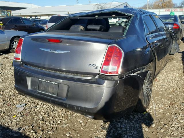 2C3CCABT8DH739138 - 2013 CHRYSLER 300 V6 GRAY photo 4