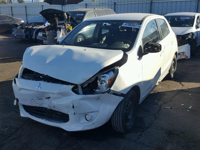 ML32A3HJ2FH045197 - 2015 MITSUBISHI MIRAGE DE WHITE photo 2