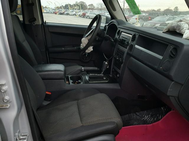 1J4RH4GK1AC118244 - 2010 JEEP COMMANDER ვერცხლისფერი ფოტო 5