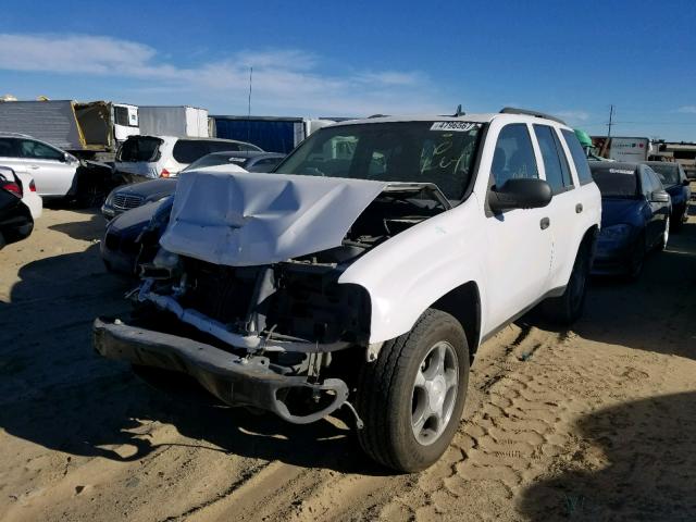 1GNDS13S972148104 - 2007 CHEVROLET TRAILBLAZE WHITE photo 2