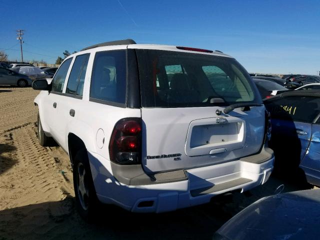 1GNDS13S972148104 - 2007 CHEVROLET TRAILBLAZE WHITE photo 3