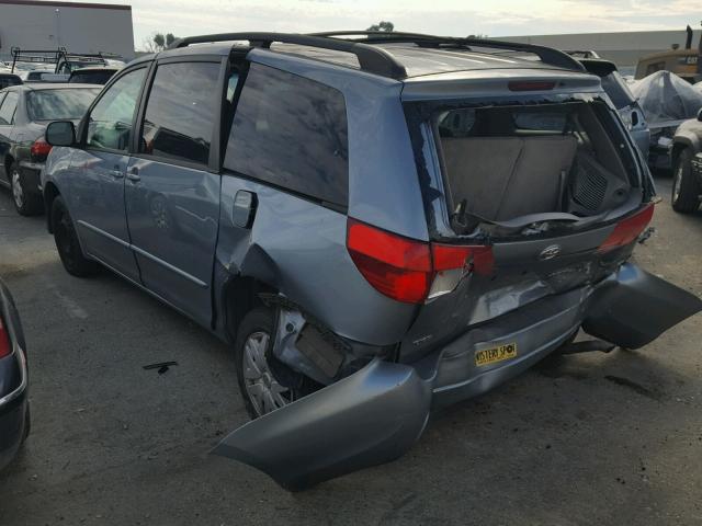 5TDZA23C54S088438 - 2004 TOYOTA SIENNA CE BLUE photo 3