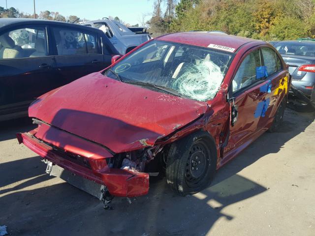 JA32U2FUXFU014457 - 2015 MITSUBISHI LANCER ES MAROON photo 2