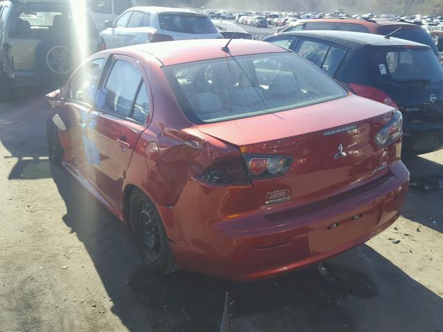 JA32U2FUXFU014457 - 2015 MITSUBISHI LANCER ES MAROON photo 3