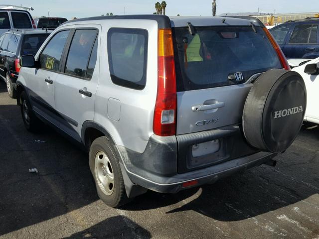 JHLRD68463C003674 - 2003 HONDA CR-V LX SILVER photo 3