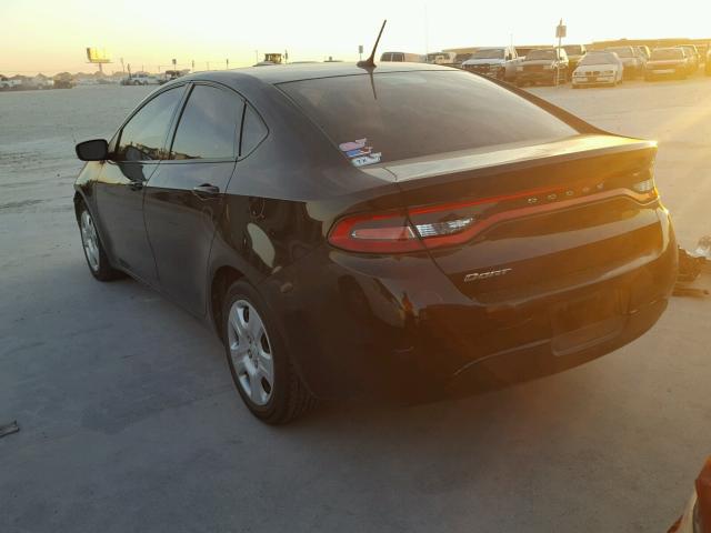 1C3CDFAA6ED823435 - 2014 DODGE DART SE BLACK photo 3