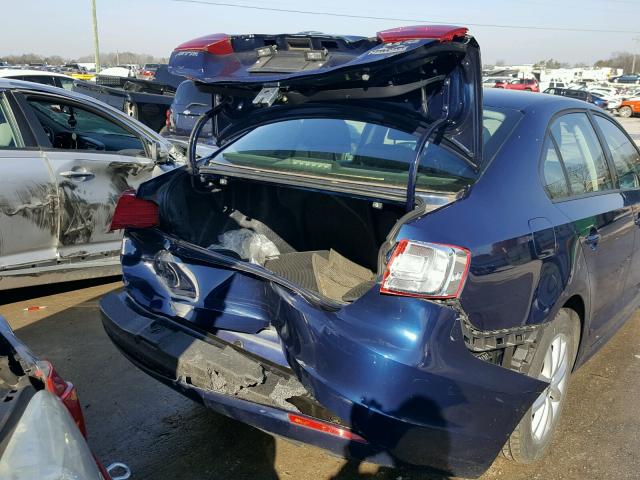 3VWDX7AJ5BM339900 - 2011 VOLKSWAGEN JETTA SE Mavi foto 9