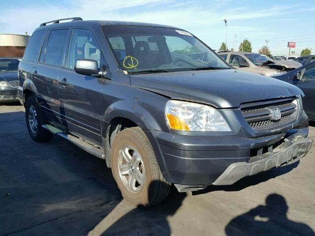 2HKYF18443H575269 - 2003 HONDA PILOT EX BLUE photo 1