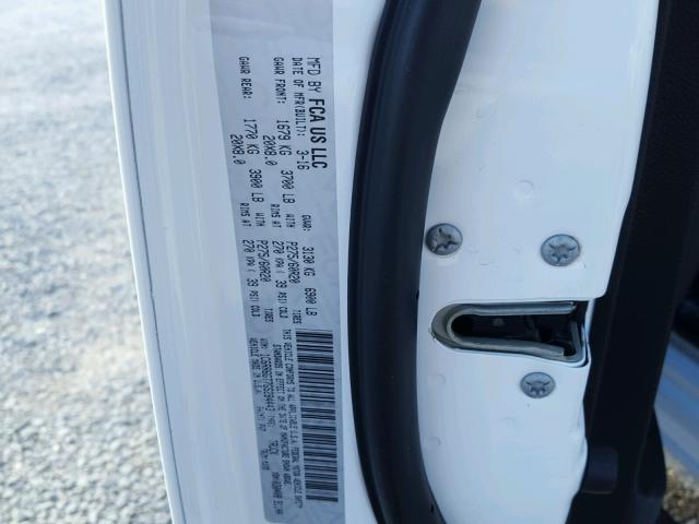 1C6RR6GT7GS284443 - 2016 RAM 1500 SLT WHITE photo 10