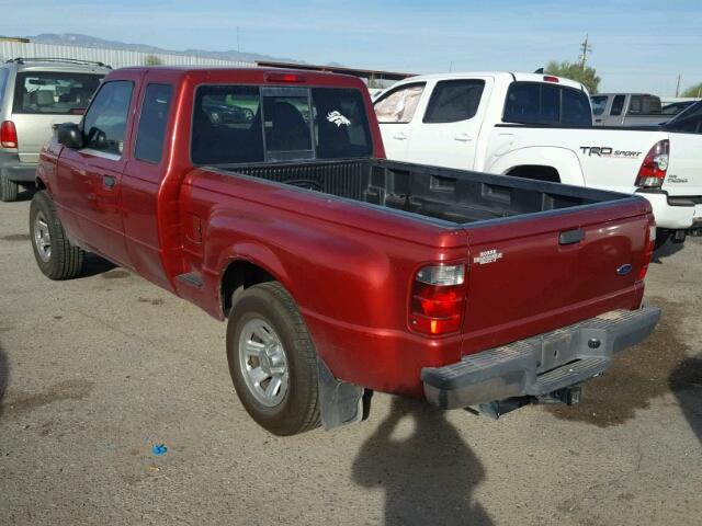 1FTYR14U03PB90518 - 2003 FORD RANGER SUP RED photo 3