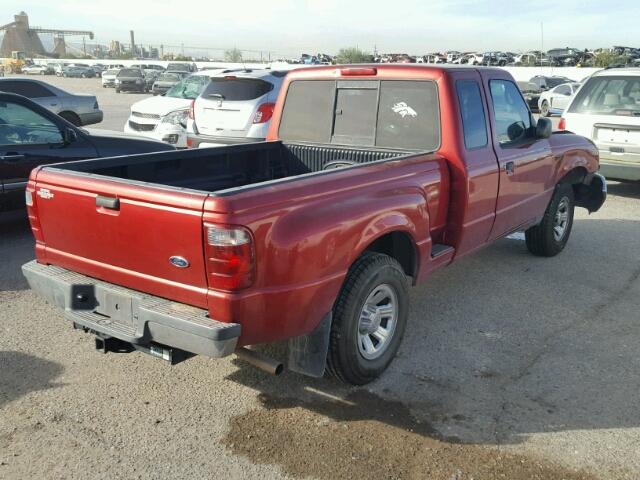 1FTYR14U03PB90518 - 2003 FORD RANGER SUP RED photo 4