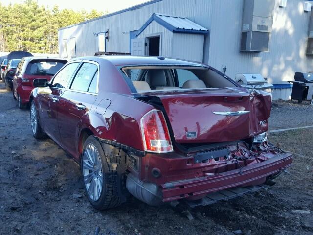 2C3CCACG3CH200538 - 2012 CHRYSLER 300 LIMITE RED photo 3