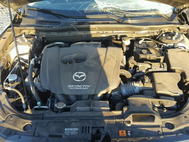 JM1BM1L79E1146569 - 2014 MAZDA 3 TOURING GRAY photo 7