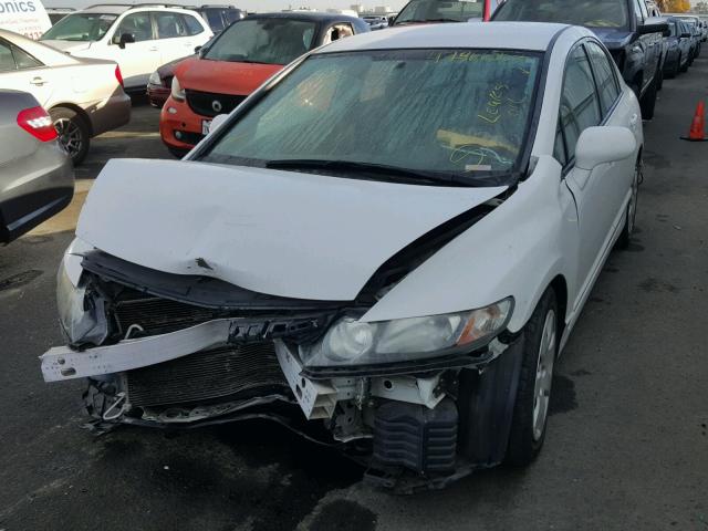 2HGFA1F59BH533125 - 2011 HONDA CIVIC LX WHITE photo 2