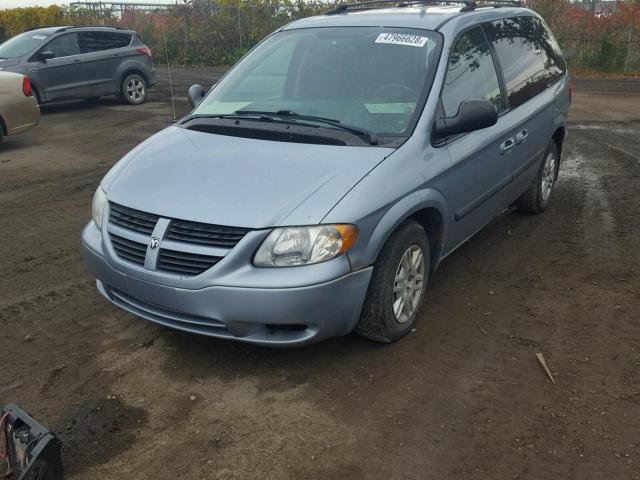 1D4GP25R36B652012 - 2006 DODGE CARAVAN SE BLUE photo 2