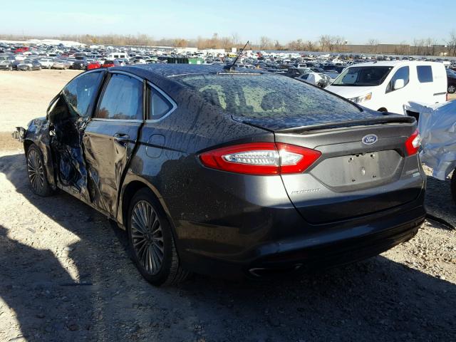 3FA6P0K98GR217541 - 2016 FORD FUSION TIT GRAY photo 3