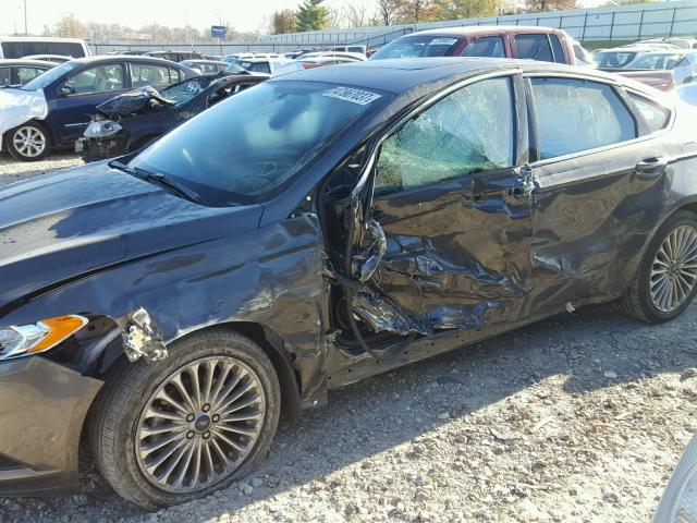 3FA6P0K98GR217541 - 2016 FORD FUSION TIT GRAY photo 9