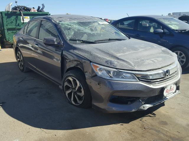 1HGCR2F81GA000929 - 2016 HONDA ACCORD EXL GRAY photo 1