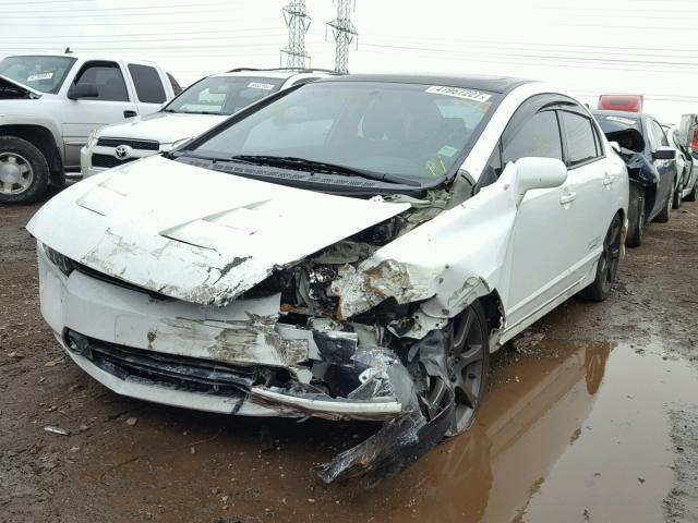 2HGFA55588H712399 - 2008 HONDA CIVIC SI WHITE photo 2