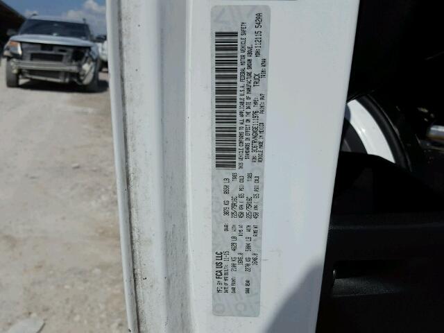 3C6TRVNGXGE111976 - 2016 RAM PROMASTER 白色 照片 10