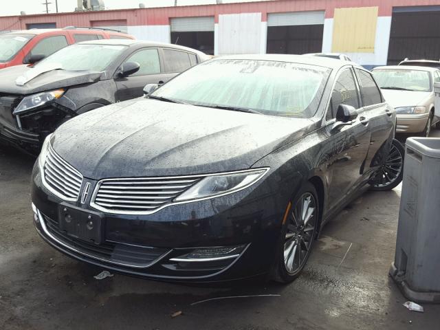 3LN6L2LU4ER824811 - 2014 LINCOLN MKZ HYBRID BLACK photo 2