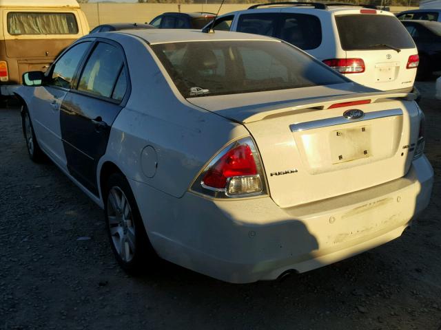 3FAHP021X8R132317 - 2008 FORD FUSION SEL WHITE photo 3