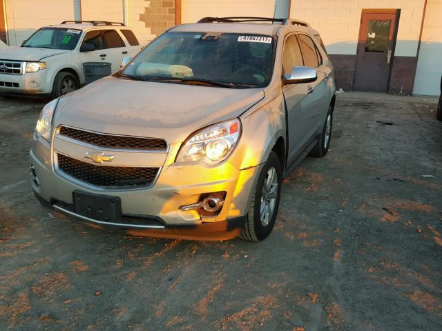 2GNALFEK1C6145320 - 2012 CHEVROLET EQUINOX LT TAN photo 2