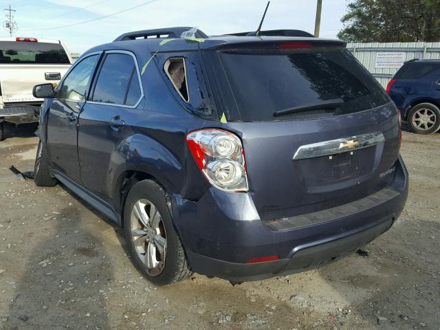 2GNALDEK2D6264032 - 2013 CHEVROLET EQUINOX LT BLUE photo 3