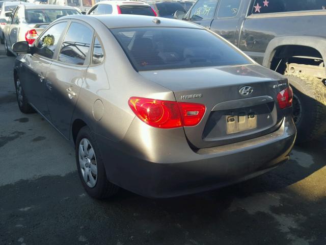 KMHDU46D28U558519 - 2008 HYUNDAI ELANTRA GL GRAY photo 3