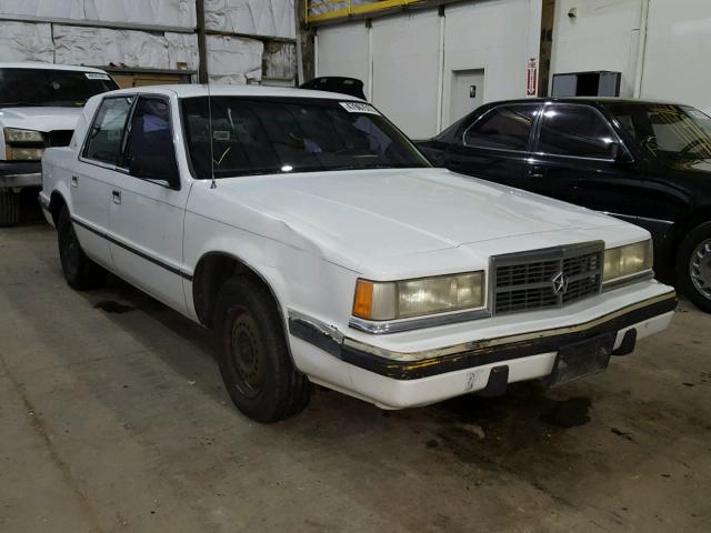 1B3XC46R8MD185871 - 1991 DODGE DYNASTY WHITE photo 1