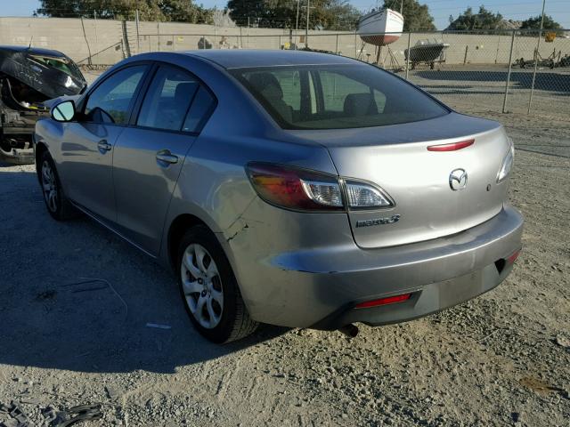 JM1BL1UG6B1434840 - 2011 MAZDA 3 I GRAY photo 3