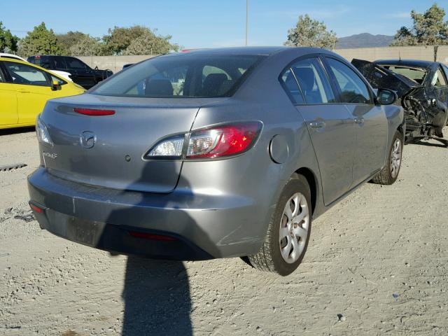 JM1BL1UG6B1434840 - 2011 MAZDA 3 I GRAY photo 4