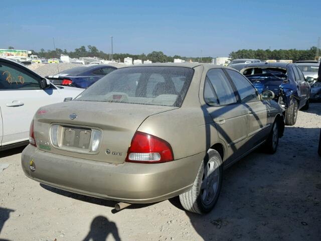 3N1CB51D12L658022 - 2002 NISSAN SENTRA XE GOLD photo 4