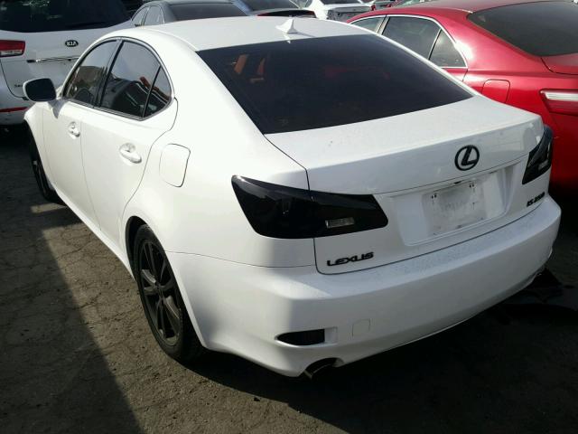 JTHBK262172024943 - 2007 LEXU IS250 AWD WHITE photo 3