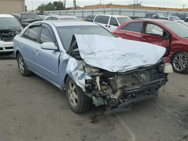 5NPEU46F26H109634 - 2006 HYUNDAI SONATA GLS BLUE photo 1