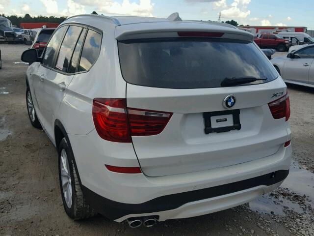 5UXWZ7C32H0V92493 - 2017 BMW X3 SDRIVE2 WHITE photo 3