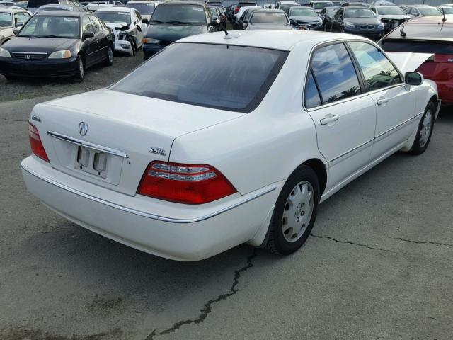 JH4KA96604C002744 - 2004 ACURA 3.5RL WHITE photo 4