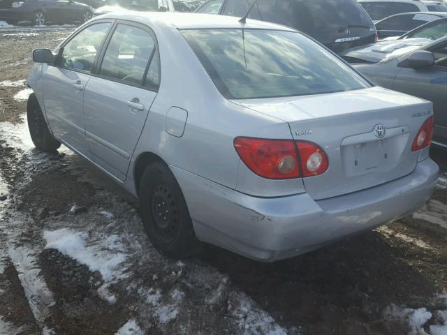 2T1BR30E35C454199 - 2005 TOYOTA COROLLA CE SILVER photo 3