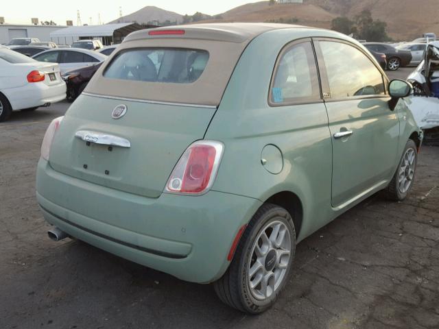 3C3CFFDR4FT501125 - 2015 FIAT 500 POP GREEN photo 4