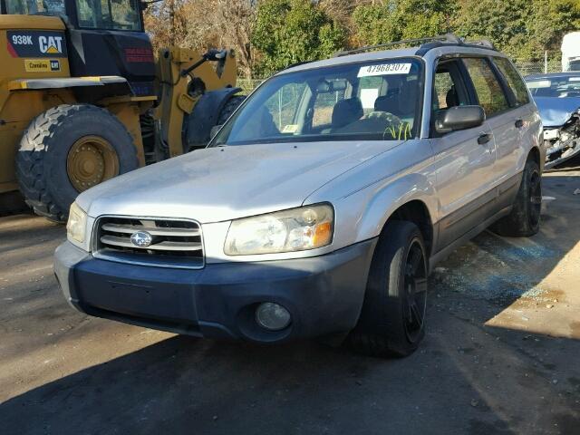 JF1SG63663H731499 - 2003 SUBARU FORESTER 2 SILVER photo 2
